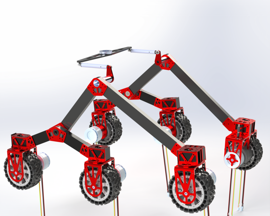 Mars Rover with 5-DOF Arm and Rocker Bogie Suspension hurc rb suspension